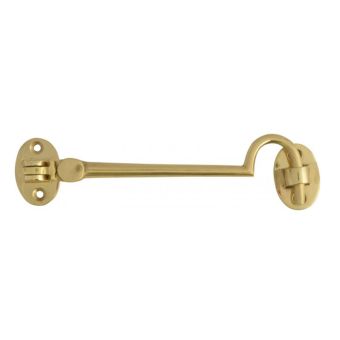 Brass Cabin Hook 4"