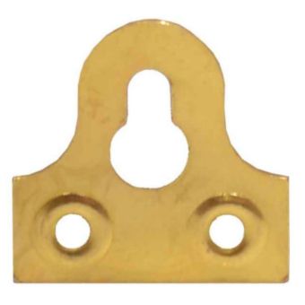 Brass Plain Glass Plates for Picture and Mirror Hanging 25mm – Pack of 10