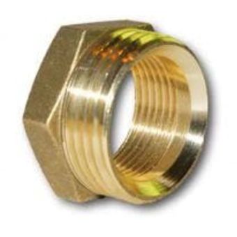 Brass Reducer Coupling 3/4 Inch to 1/2 Inch Fitting for Water and Heating Systems
