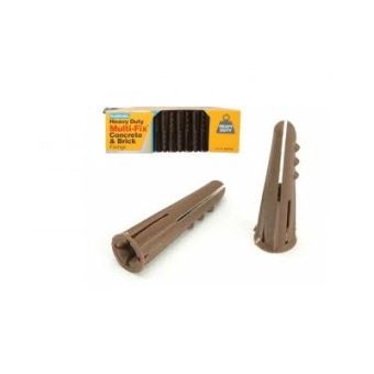 Plasplug Brown Plugs General Purpose - Brown Strip Of 40