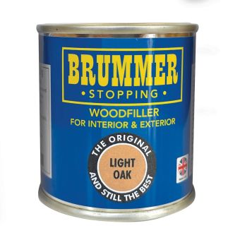 Brummer Wood Filler Light Oak 250g – Interior & Exterior Multi-Purpose Wood Repair