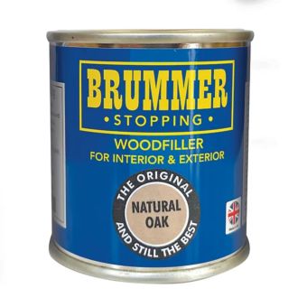 Brummer Wood Filler Natural Oak 250g – Interior & Exterior Multi-Purpose Wood Repair