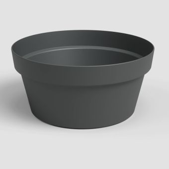 Artevasi Capri Bowl Plant Pot Anthracite 30cm – Recycled Plastic Planter
