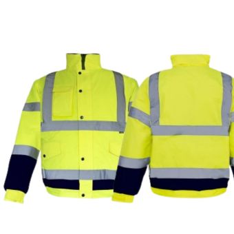 Cargo Hi-Vis Two Tone Bomber Jacket - Size L