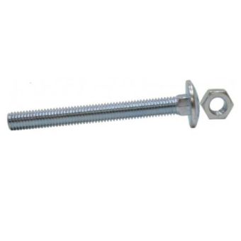Carriage Bolt & Nut - M8 x 100mm