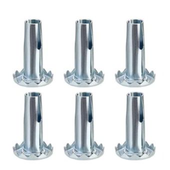 Caster Peg Sockets - Pack of 6 I Furniture Wheel Inserts