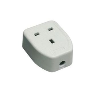 1 Gang Rubber Extension Block White