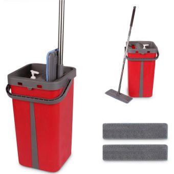 Cenocco CC-9077 Flat Mop with Bucket Red