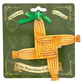 Ceramic St. Brigid’s Cross – Rush Colour Handcrafted Porcelain St. Brigid’s Cross