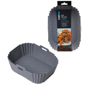 ChefAid Large Silicone Air Fryer Liner 20.5x16x7cm – Reusable Non-Stick Heat-Resistant Basket for Air Fryers