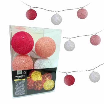 Decorative Pink Bauble Christmas Lighting