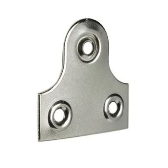 Chrome Plain Glassplates 1.1/4" - Pack of 8