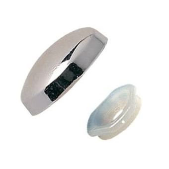 Chrome Plastidome Cover Caps - 8 Pack