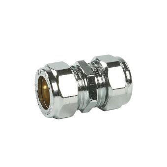Chrome Plated Straight Coupling 1/2" x 1/2" 310