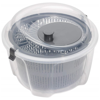 Clear Plastic Salad Spinner 24.6x16cm