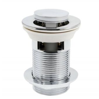 Click Clack Basin Waste 5/4 Inch Chrome Push Button Sink Plug ABS Automatic