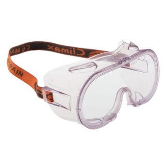 Climax Indirect Vent Safety Goggles Anti-Fog Anti-Scratch Optical Class 1 with Flame Retardant Headband