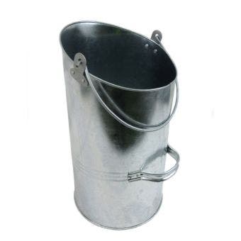 Apollo Driftwood Galvanised Coal Hod - 16"
