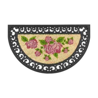 Coco Relief Pink Roses Door Mat - 45 x 75cm