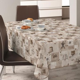 Coffee House Oil Cloth - Price per metre