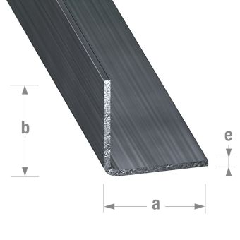 Cold-pressed Steel Equal Corner - 20mm x 20mm x 1.5mm x 2m