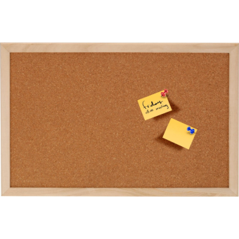 Cork Memo Board 60 x 45cm I Wooden Frame Notice Board