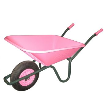 Cosmo Pink Wheelbarrow I Polypropylene Tray I 90L