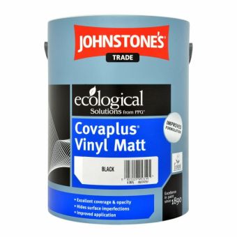 Johnstones Covaplus 5L Vinyl Matt Black