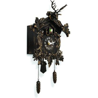 Lindau Antique Bronze Pendulum Cuckoo Clock - 28x25cm