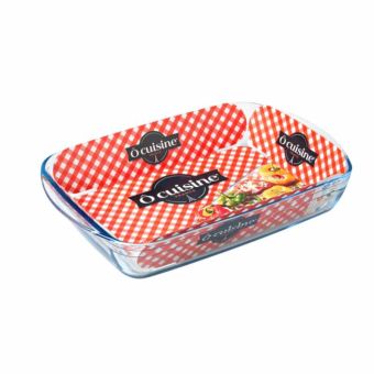 OCuisine Rectangular Glass Roasting Dish - 39 x 24cm