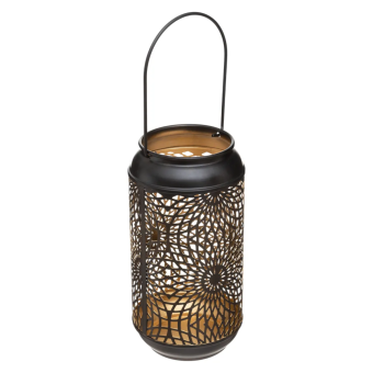 Cylindrical Metal Lantern 23cm