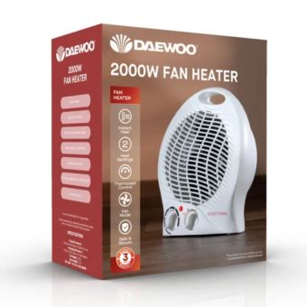 Fine Elements 2000W Flat/Upright Fan Heater