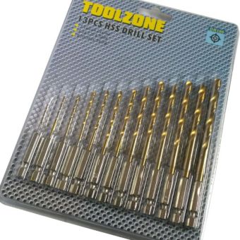13 Piece Titanium Drill Bit Set