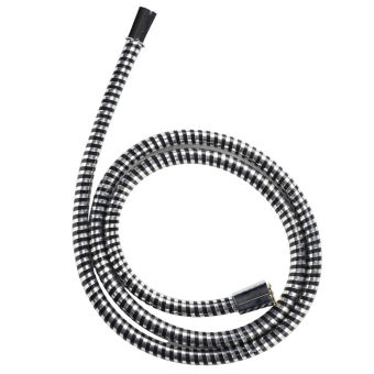 De Vielle 1.5 Metre PVC Shower Hose – Black & Chrome