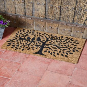 Dickie Birds Coir Door Mat 45x75cm I Non-Slip Outdoor & Indoor Doormat