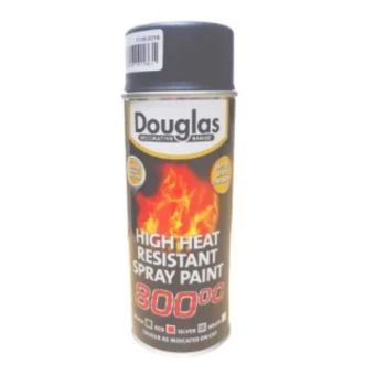 Douglas Heat Resistant Spray Paint 800°C - Silver I Free of lead & chromates