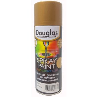 Douglas Multi Surface Spray Paint 400ml Bright Gold