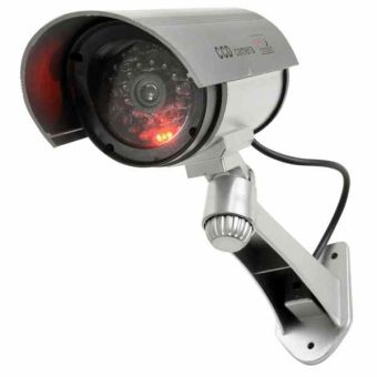 Dummy Infrared Bullet Security CCTV Camera with Cable & LED - Adjustable