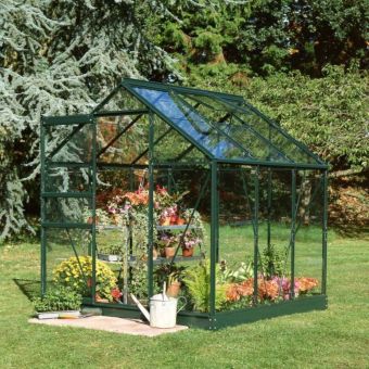 Popular Greenhouse Horticultural Glass Green 6' x 6'