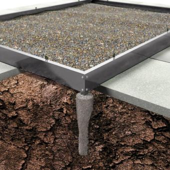 Popular Greenhouse Base Silver 6' x 8'