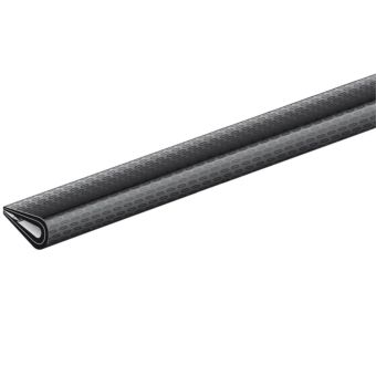Black PVC Panel Edge Trim 10x7mm x 1.5m Flexible Edge Protection