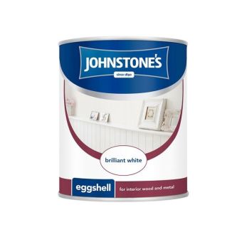 Johnstones Eggshell Paint - Brilliant White 2.5L