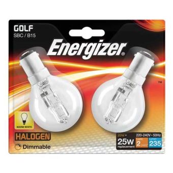 Energizer Eco Halogen 20W B15 Golf Ball Light Bulb