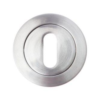 Primalite Satin Chrome Open Escutcheon - 50mm