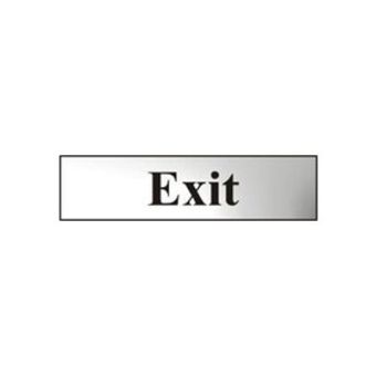 Exit Sign Silver