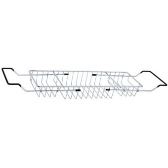 Extendable Over Bath Rack - Chrome Finish