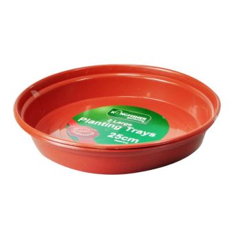 Plastic Terracotta Flower Saucer 10" - Pack of 2