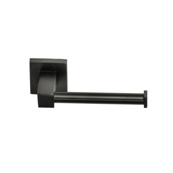 Fackelmann Wall-Mounted Toilet Roll Holder - Matt Black