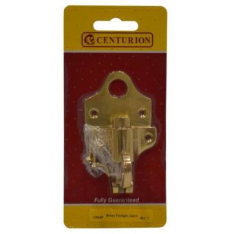 55mm Polished Brass Fanlight Catch