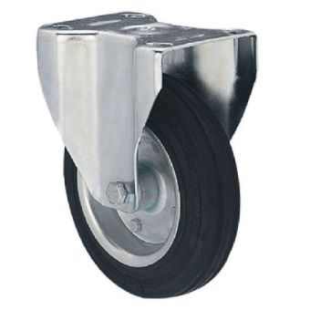 Castor Fixed Black 160mm - 150kg